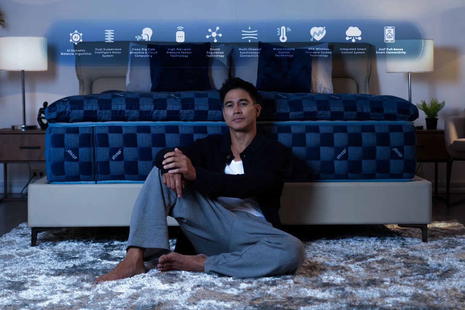 The suite of Zleep AI sleep technologies