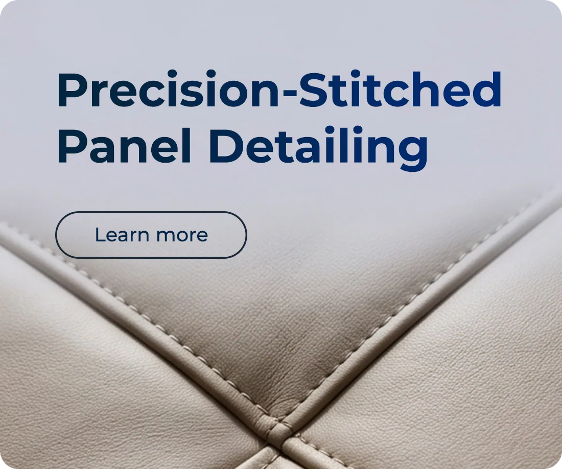 Precision-Stitched Panel Detailing
